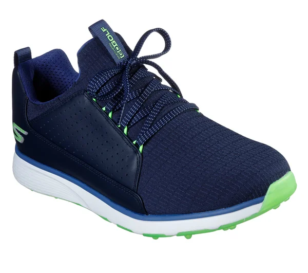 Skechers Go Golf Mojo Elite Golf Shoes - Navy/Lime, 9.0