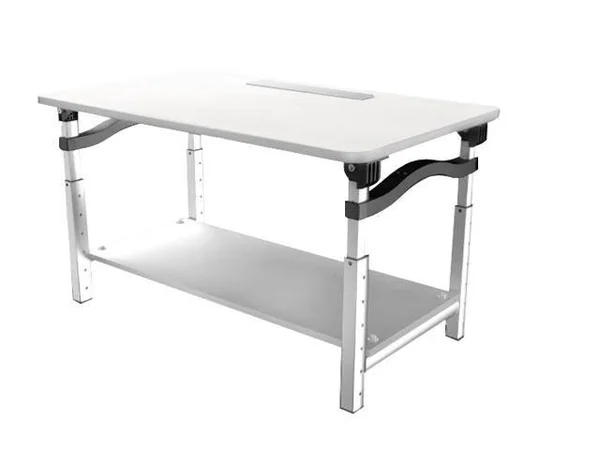 Uncaged Ergonomics Lift - Adjustable Height Computer Monitor Stand for Sitting & Standing - White