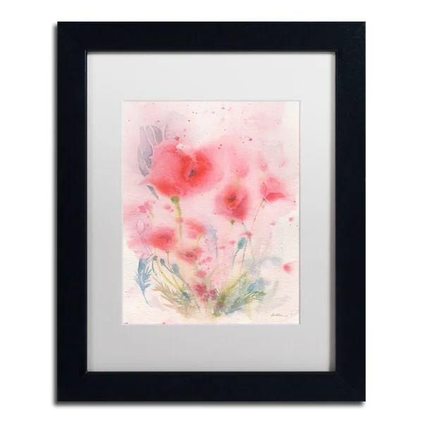 Trademark Fine Art Pink Reverie by Sheila Golden Framed Painting Print - Size: 14x22 H x 11x22 W x 0.5x22 D