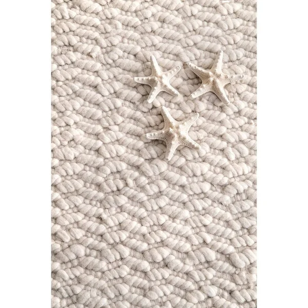 nuLOOM Ivory Handmade Casual Solid Ridged Area Rug - 8& x 10& - Light Blue
