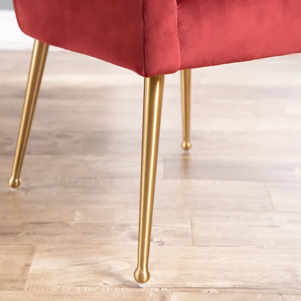 Abbyson Blush Pink Helena Velvet Dining Chair