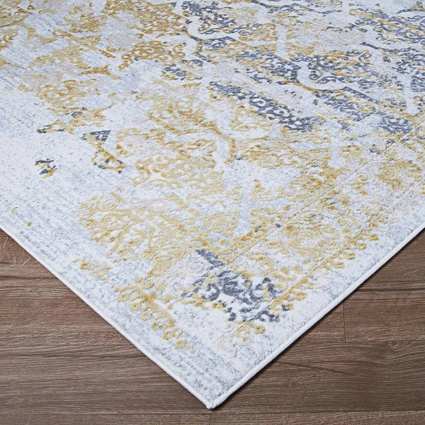 Allure Ipswich Gold/Silver Area Rug - 3&3x22 x 5&3x22