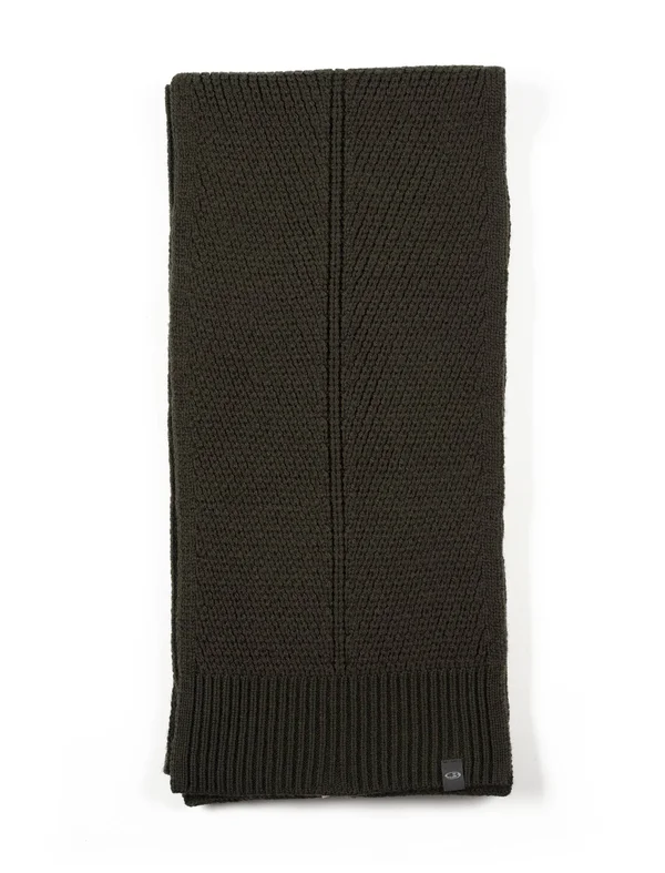 Icebreaker Unisex Merino Waypoint Scarf, Kale, 100% Merino Wool