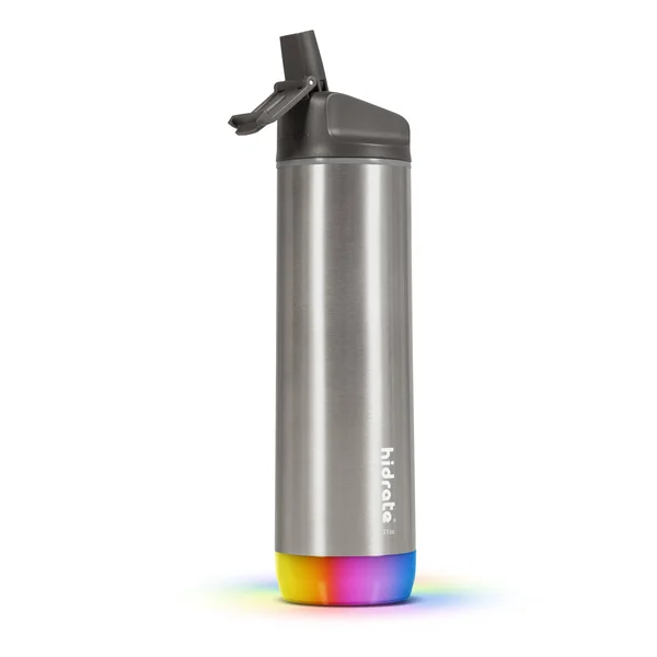 HidrateSpark Steel Insulated Stainless Steel Smart Water Bottle & App 17oz, Chug, Sea Glass