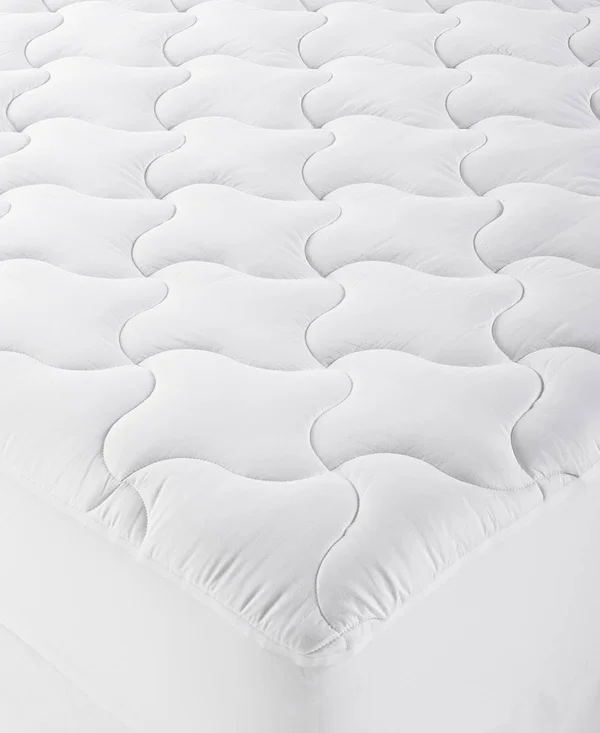 Martha Stewart Collection Quilted King Mattress Pad, Created for Macy&s - White