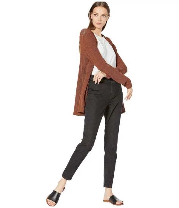 Eileen-Fisher Organic Cotton Soft Stretch Denim Jegging in Vintage Black Vintage Black - Xs
