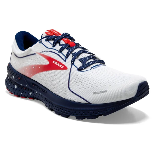 Brooks Adrenaline GTS 21 10 - White/Blue/Red (Women's)