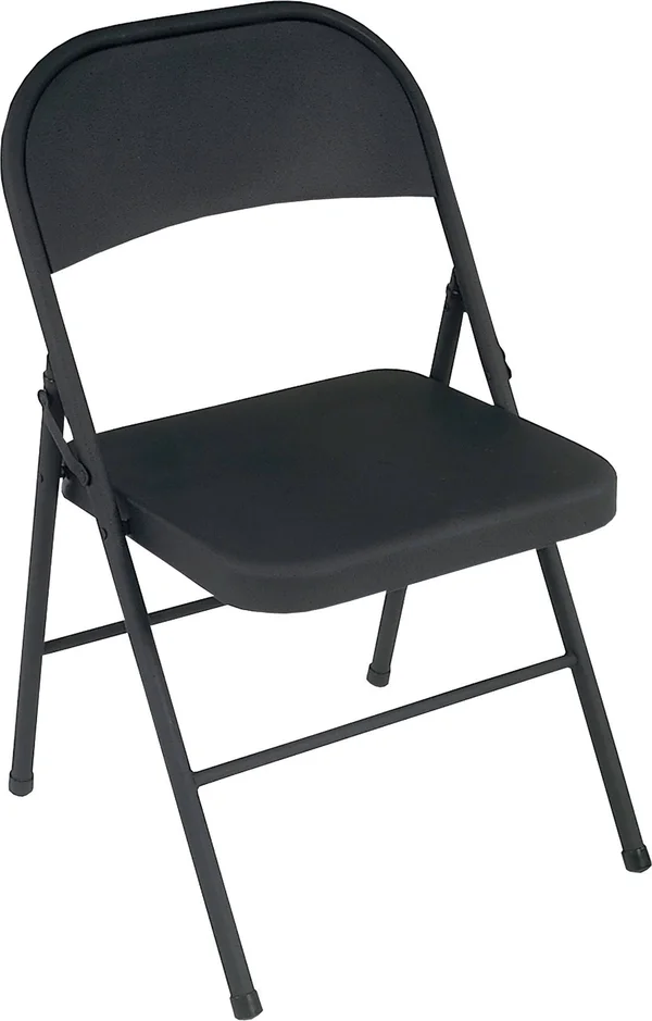 Cosco Home and Office Folding Chair, Black - 4 pack