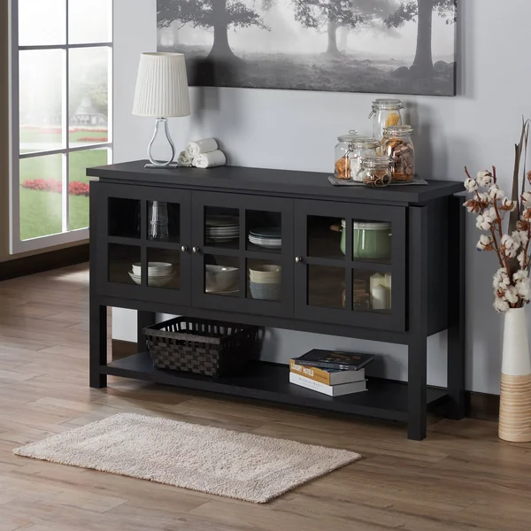 Furniture of America Wilbur Contemporary Buffet Table (White)