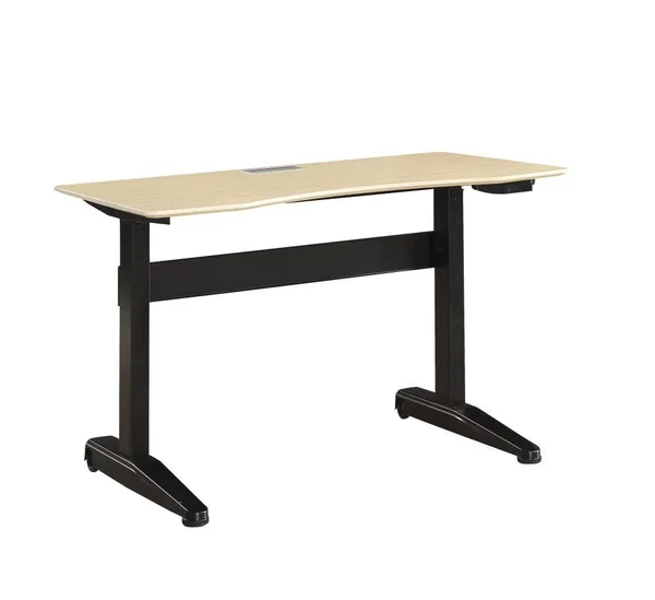 Furniture of America Glenda Metal Adjustable Short Standing Desk in Black - IDF-DK6092BK-S