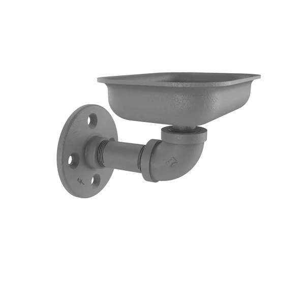 Allied Brass Pipeline Collection Wall Mounted Soap Dish Matte Gray