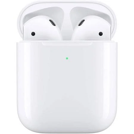 Apple Airpods with Wireless Charging Case (Latest Model)(New-Open-Box), White