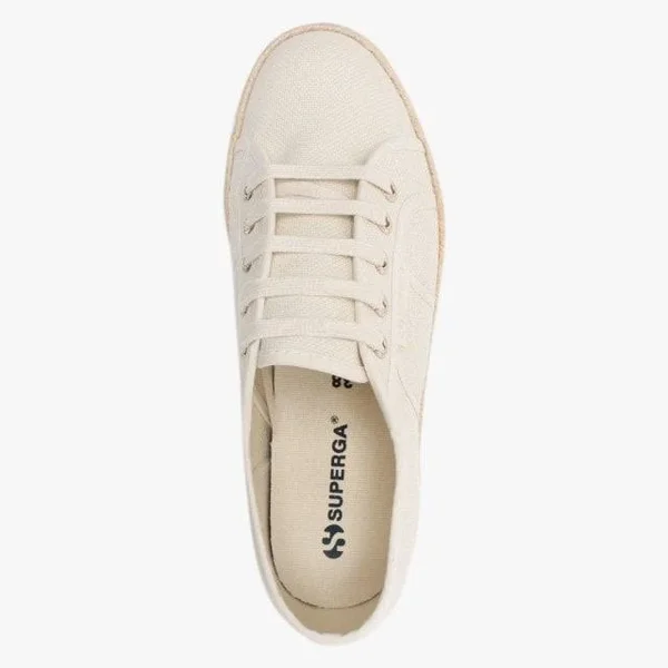 Superga 2790 Cotropew Light Sand Beige Canvas Colour Rope Flatform ESP