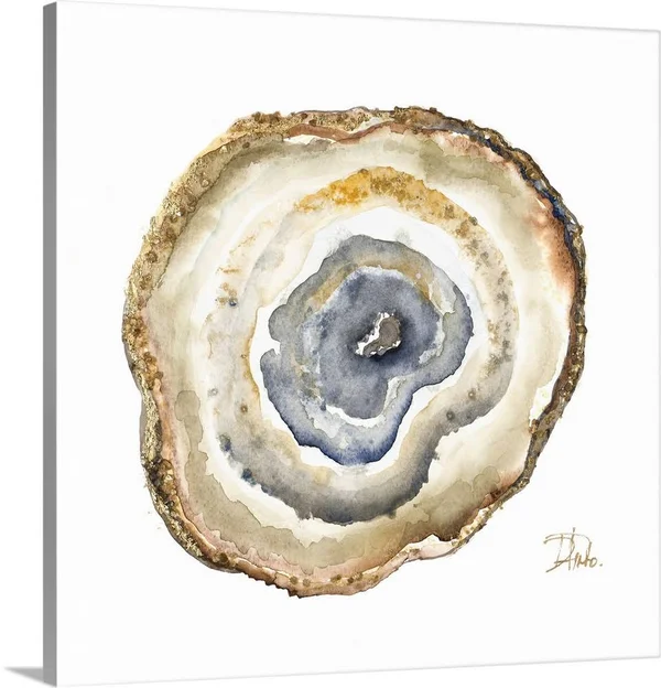 Agate Watercolor I - Canvas Wall Art, 20x20, Great Big Canvas