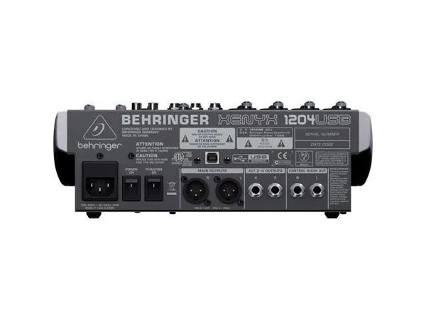 Behringer 12-Input 2-Bus Mixer - XENYX/EQ 1204USB w/ Pro DJ Bundle