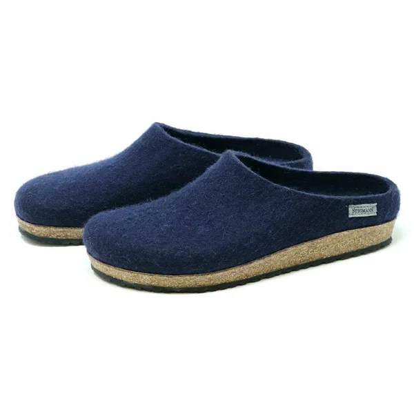 Women's Essenz Wool Clog Navy, 8.5