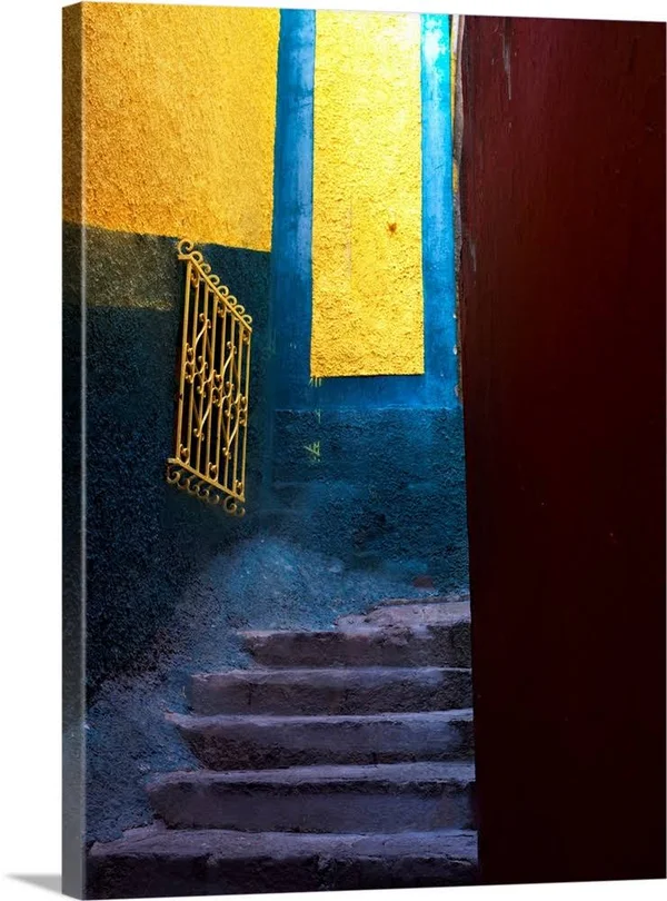 Colorful Back Alley Stairs of Guanajuato - Mexico, Canvas Wall Art, 36x48, Great Big Canvas