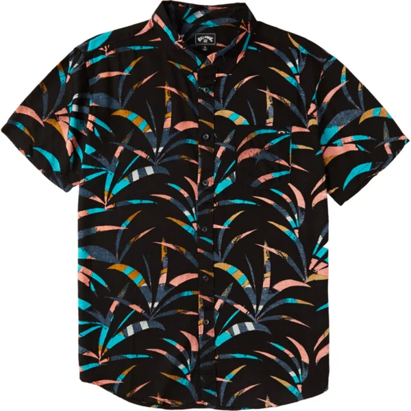 Billabong Sundays Floral Short Sleeve Shirt - Stone - Medium
