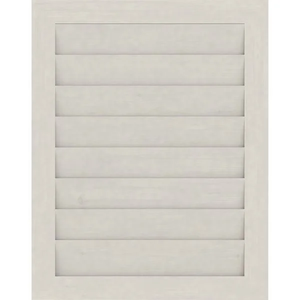 Ekena Millwork GVWVE28X1602SDPPI 28x22W x 16x22H Vertical Gable Vent (33x22W x 21x22H Frame Size): Primed, Non-Functional, Smoot