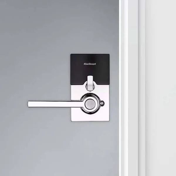 Kwikset SmartCode 917 Contemporary Electronic Lever - Polished Chrome