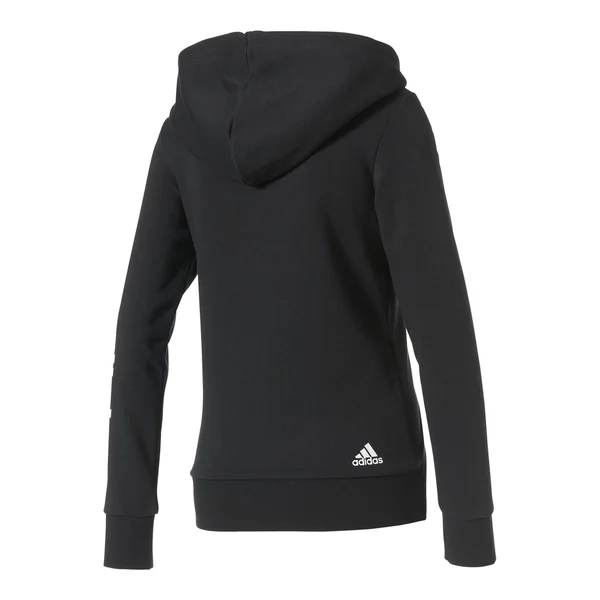 Women's adidas Essential Linear Logo Fz Hoodie, Size: Small, Black