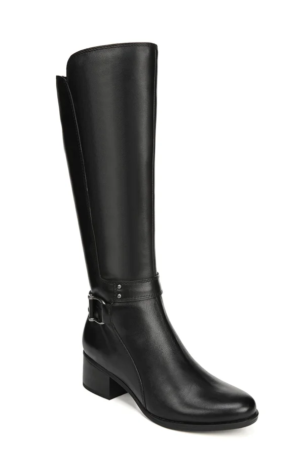 Naturalizer Dane Wide Calf 6 Women's Black