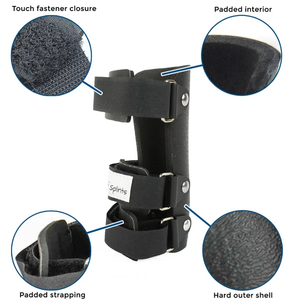 Walkin& Pet Splint for Dogs - Canine Carpal Style Front Leg Medium