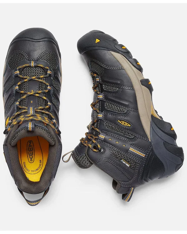 Keen Utility Men's Lansing Mid Steel Toe Waterproof Work Boot