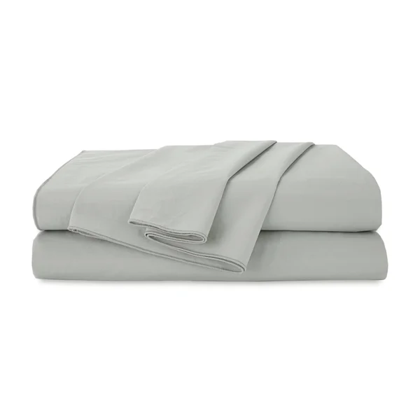 Porch & Den Fagode Organic Cotton Bed Sheet Set (King - Dusty Purple)