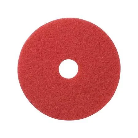 Nassco Pro Series Red Buffing Floor Pad - 5/Case, Size: 13 inch