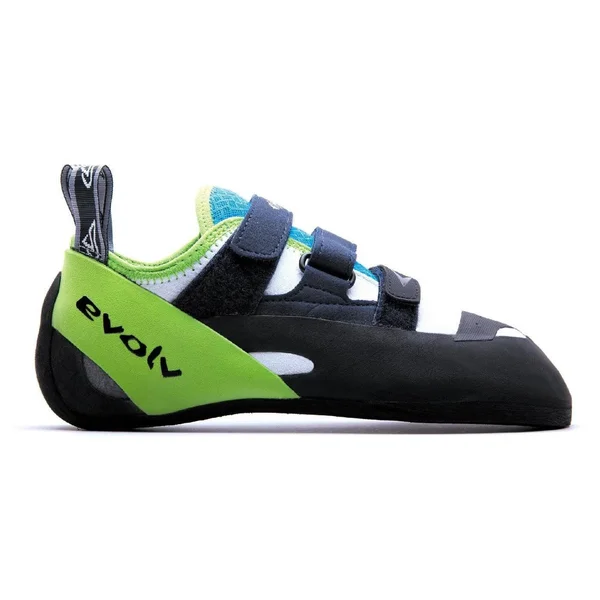 Evolv Men's Supra Climbing Shoe - 13 - White - Neon Green