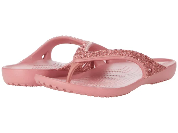 Crocs Women's Kadee II Embellished Flip - Pink - Flip-Flops