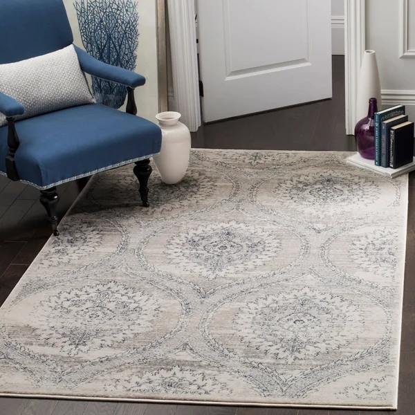 Safavieh CNG626A Carnegie Light Grey - Cream Area Rug - 9& x 12&