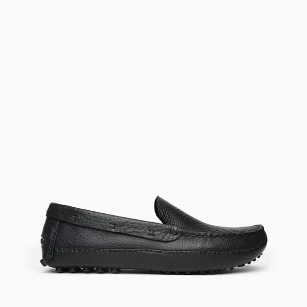 Minnetonka Moccasin, Men's P.W. Driving Loafer (The Original) in Black, Size 6W, Handmade