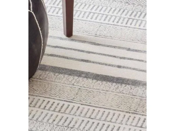 nuLOOM Flatweave Raina Area Rug - Grey - 7& 6x22 x 9& 6x22
