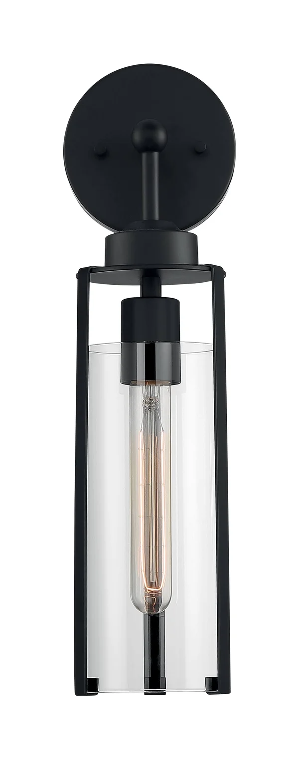 Nuvo Lighting-60-7161-Marina - 1 Light Wall Sconce Matte Black Finish