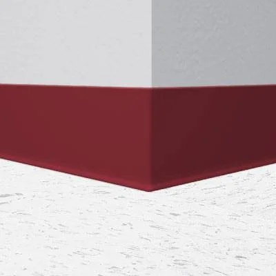 Roppe 700 Series Cinnabar 6x22 x 1/8x22 Rubber Cove Molding 6x22 x 120& Roll - Straight (Toeless)