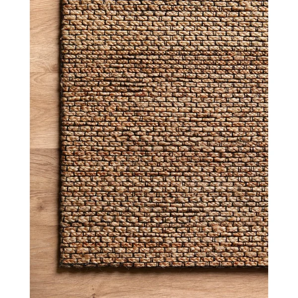 Alexander Home Emily Modern Farmhouse Hand Woven Jute Rug - 3&-6x22 x 5&-6x22 - Natural