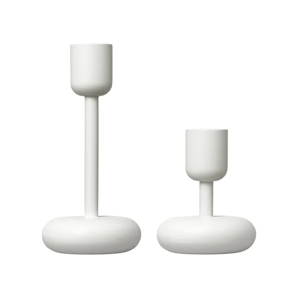 Iittala Nappula Candleholder Set of 2 White