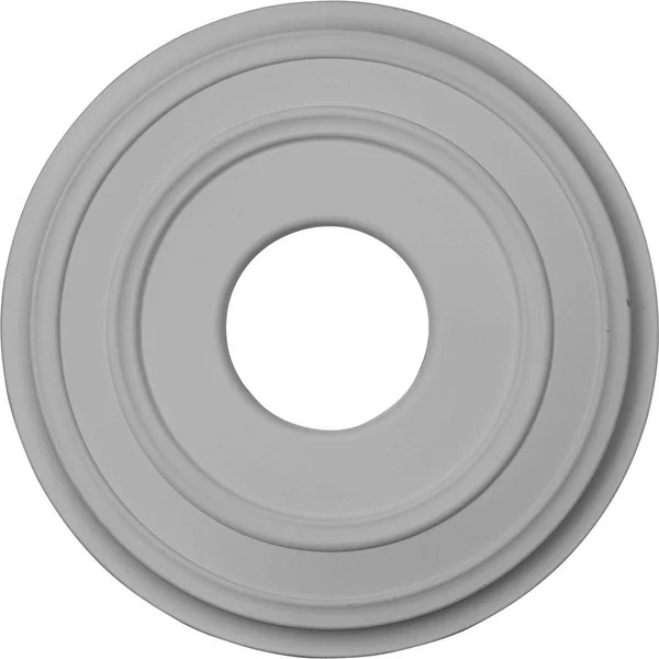 12 3/8x22OD x 4x22ID x 1 1/8x22P Classic Ceiling Medallion (Fits Canopies Up to 7 1/4x22), Hand-Painted Brushed Mahogany