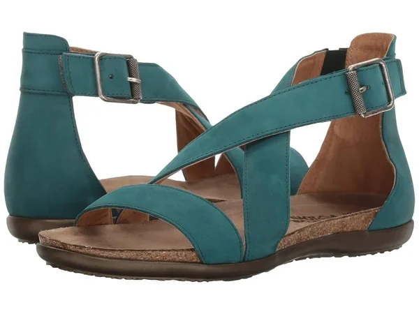 Women's Naot Rianna Sandal, Size: 37, Teal Nubuck