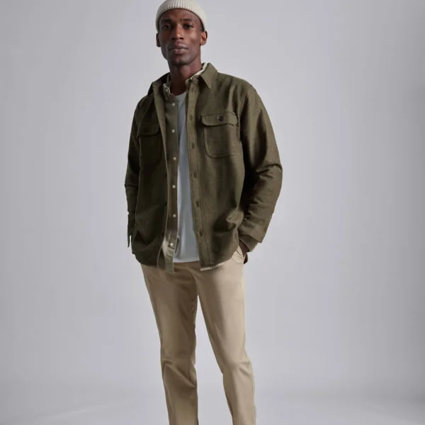 Men's Heavyweight Overshirt - Uniform Sweater by Everlane in Heathered Green, Size Extra Small