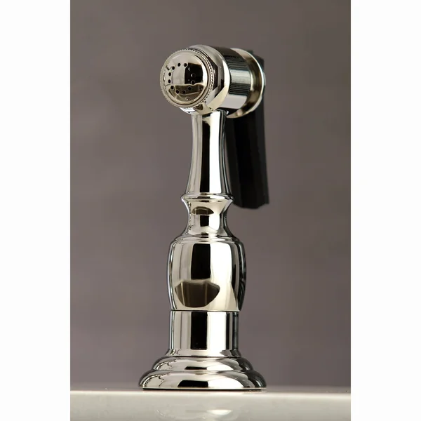 Kingston Brass KS3277ALBS Kitchen Faucet with Side Sprayer Satin Brass