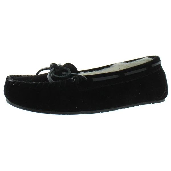 Minnetonka Lodge Trapper - Womens 8 Black Slipper N