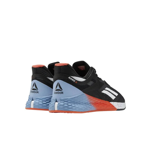 Reebok Nano x - Men's - Black - White, Vivid Orange - 7.5