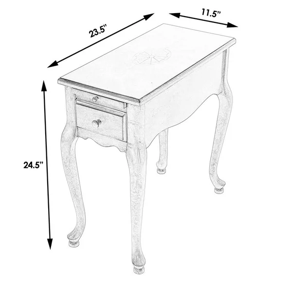 Butler Croydon Olive Ash Burl Chairside Table (3743101)