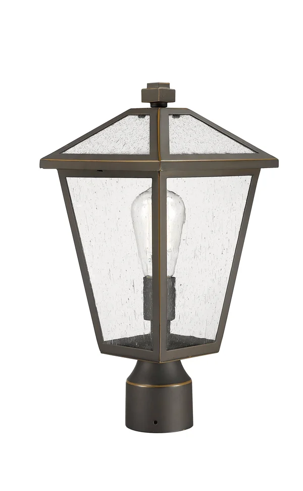 Z-Lite 579PHMR-ORB Rubbed Bronze 1 Light Outdoor Post Mount Fixture