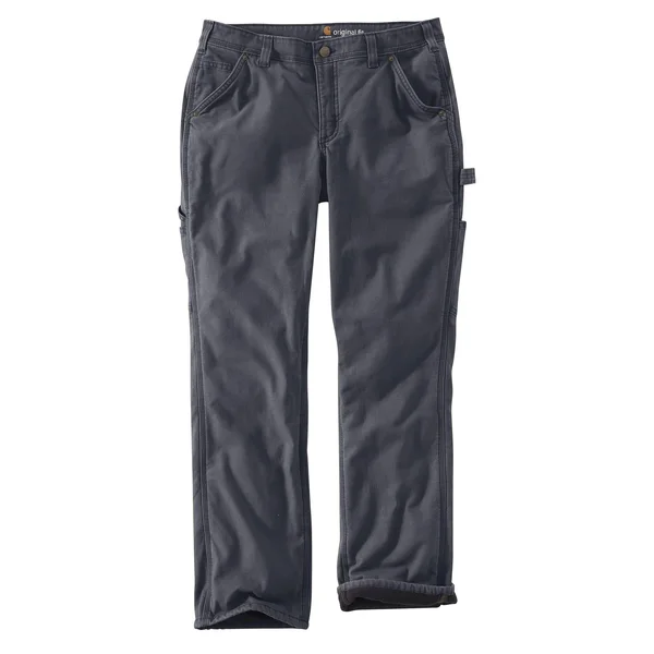 Carhartt Women's Original Fit Fleece Lined Crawford Pant (16 Regular Coal)