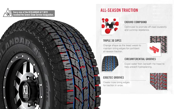 Yokohama Geolandar A/T G015 275/65R18 116H Tire