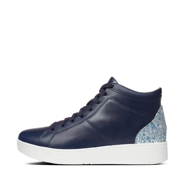 Fitflop Women's Rally Glitter High-Top Sneakers - Blue